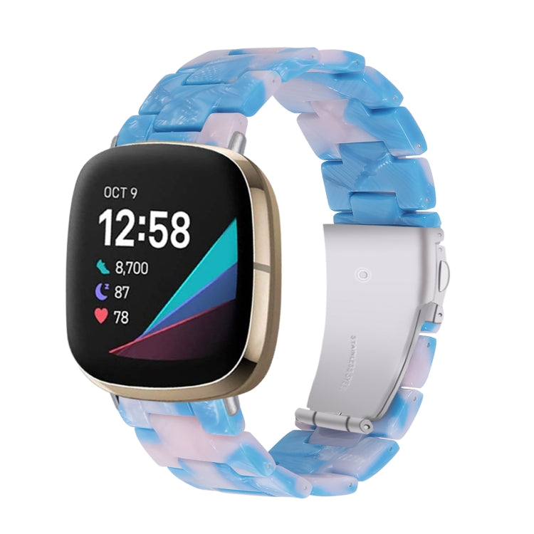 For Fitbit Versa 4 / Sense 2 Universal Resin Watch Band(Blue Pink) - free shipping - PMC TechLife - Order now!