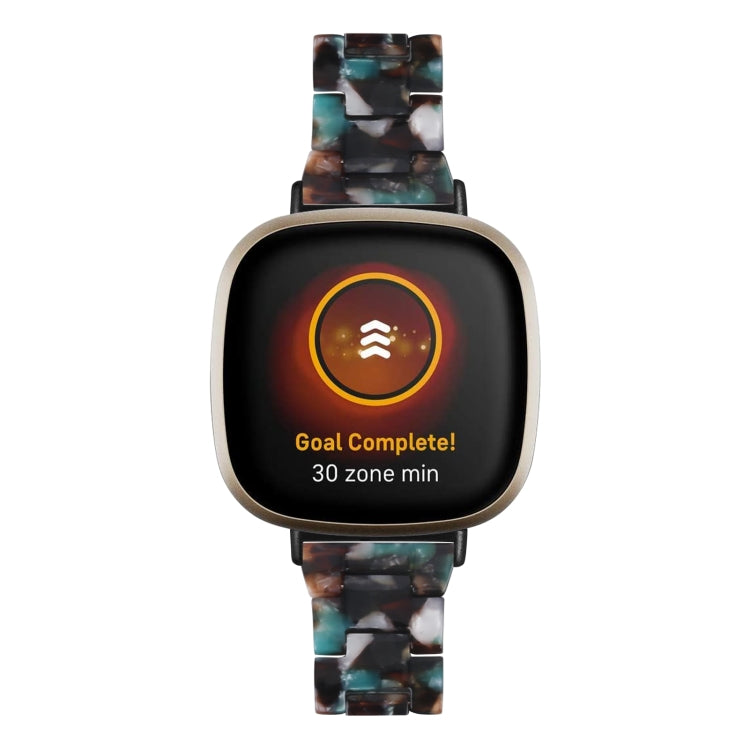 For Fitbit Versa 4 / Sense 2 Universal Resin Watch Band(Blue Flower) - free shipping - PMC TechLife - Order now!