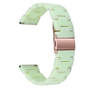 For Fitbit Versa 4 / Sense 2 Universal Resin Watch Band(Avocado Green)