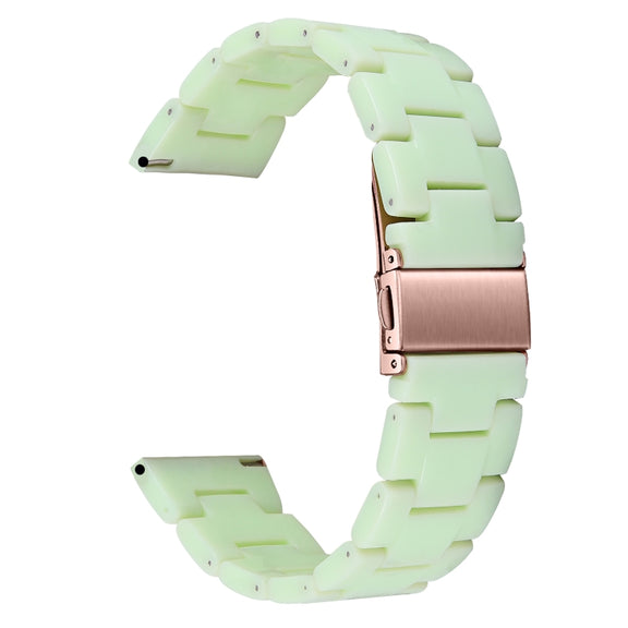 For Fitbit Versa 4 / Sense 2 Universal Resin Watch Band(Avocado Green)
