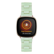 For Fitbit Versa 4 / Sense 2 Universal Resin Watch Band(Avocado Green)