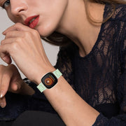 For Fitbit Versa 4 / Sense 2 Universal Resin Watch Band(Avocado Green)