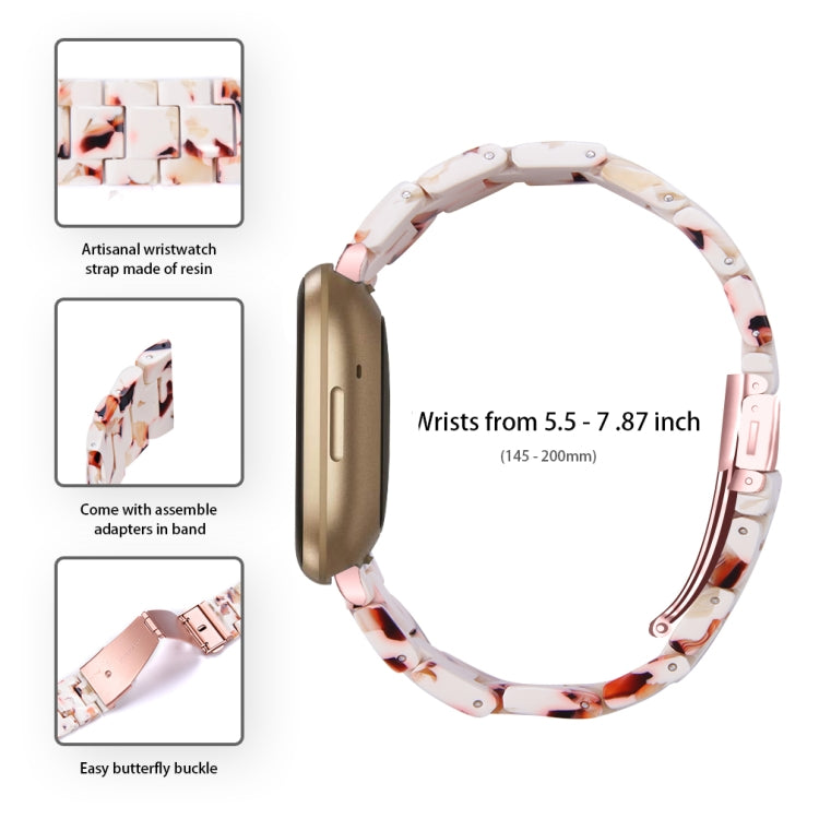 For Fitbit Versa 4 / Sense 2 Universal Resin Watch Band(Nougat) - free shipping - PMC Jewellery - Order now!