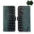 For Xiaomi Redmi 11 Prime 4G Magnetic Crocodile Texture Genuine Leather RFID Phone Case(Green) - Xiaomi Cases by PMC TechLife | Online Shopping South Africa | PMC TechLife