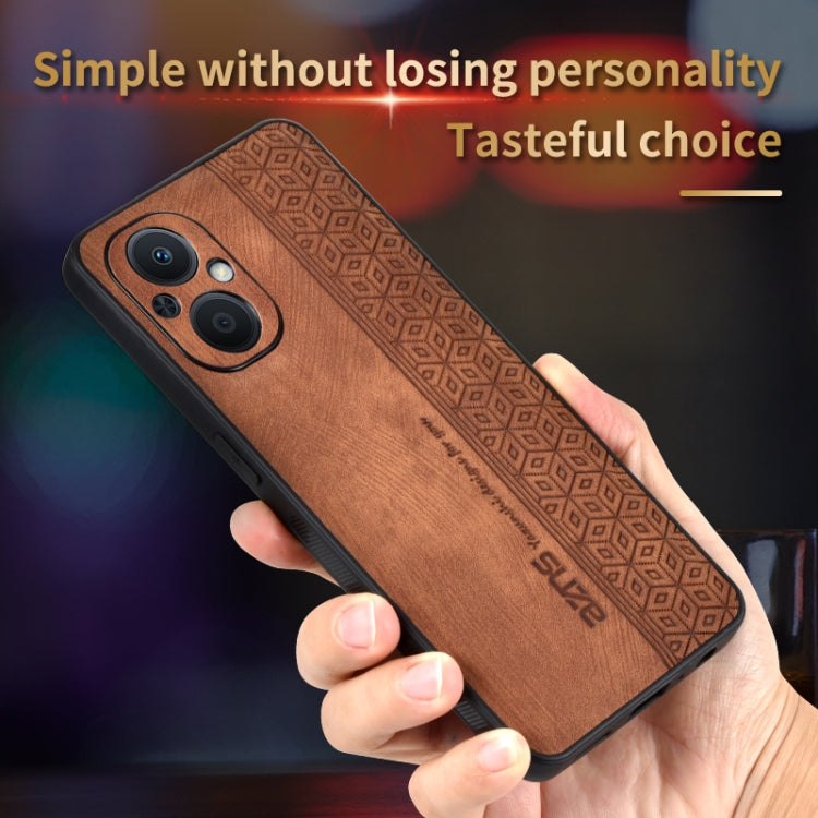 AZNS 3D Embossed Skin Feel Phone Case for OPPO A96 5G / F21 Pro 5G / Reno7 Z 5G / Reno7 Lite / OnePlus Nord N20 5G(Purple) - free shipping - PMC Jewellery - Order now!