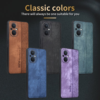 AZNS 3D Embossed Skin Feel Phone Case for OPPO A96 5G / F21 Pro 5G / Reno7 Z 5G / Reno7 Lite / OnePlus Nord N20 5G(Purple) - free shipping - PMC Jewellery - Order now!
