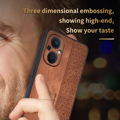 AZNS 3D Embossed Skin Feel Phone Case for OPPO A96 5G / F21 Pro 5G / Reno7 Z 5G / Reno7 Lite / OnePlus Nord N20 5G(Purple) - free shipping - PMC Jewellery - Order now!
