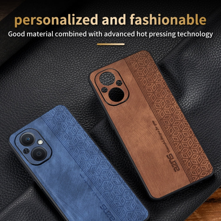 AZNS 3D Embossed Skin Feel Phone Case for OPPO A96 5G / F21 Pro 5G / Reno7 Z 5G / Reno7 Lite / OnePlus Nord N20 5G(Purple) - free shipping - PMC Jewellery - Order now!