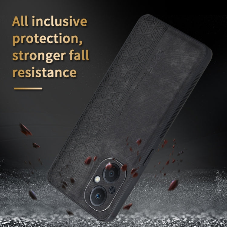 AZNS 3D Embossed Skin Feel Phone Case for OPPO A96 5G / F21 Pro 5G / Reno7 Z 5G / Reno7 Lite / OnePlus Nord N20 5G(Purple) - free shipping - PMC Jewellery - Order now!