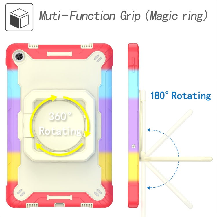 For Lenovo Tab M10 Plus 10.6 3rd Gen 2022 Silicone + PC Bracelet Holder Tablet Case(Bright Red) - free shipping - PMC TechLife - Order now!