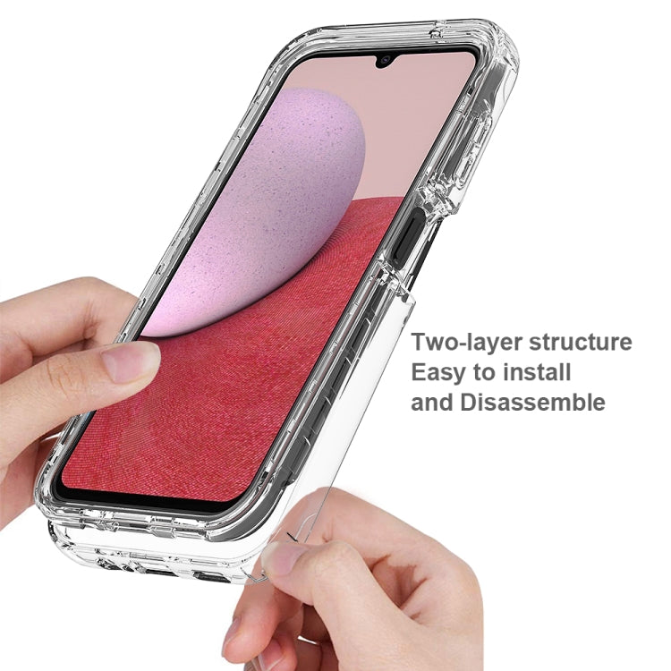 For Samsung Galaxy A14 4G / A14 5G Integrated Transparent Gradient Color TPU + PC + PET Protective Phone Case(Pink) - free shipping - PMC TechLife - Order now!