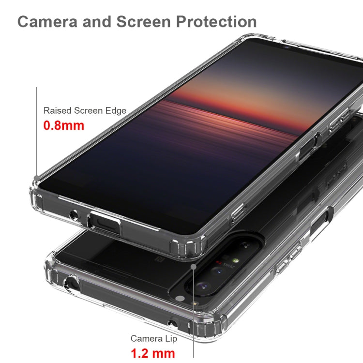 For Sony Xperia 1 II Scratchproof TPU + Acrylic Protective Case(Black) - Sony Cases by PMC Jewellery | Online Shopping South Africa | PMC Jewellery | Buy Now Pay Later Mobicred