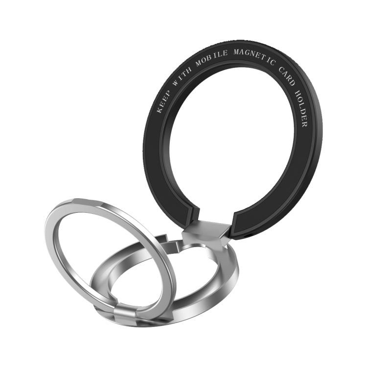 Car Magnetic Dual Axis Ring Phone Holder(Frosted Black) - Ring Holder by PMC TechLife | Online Shopping South Africa | PMC TechLife