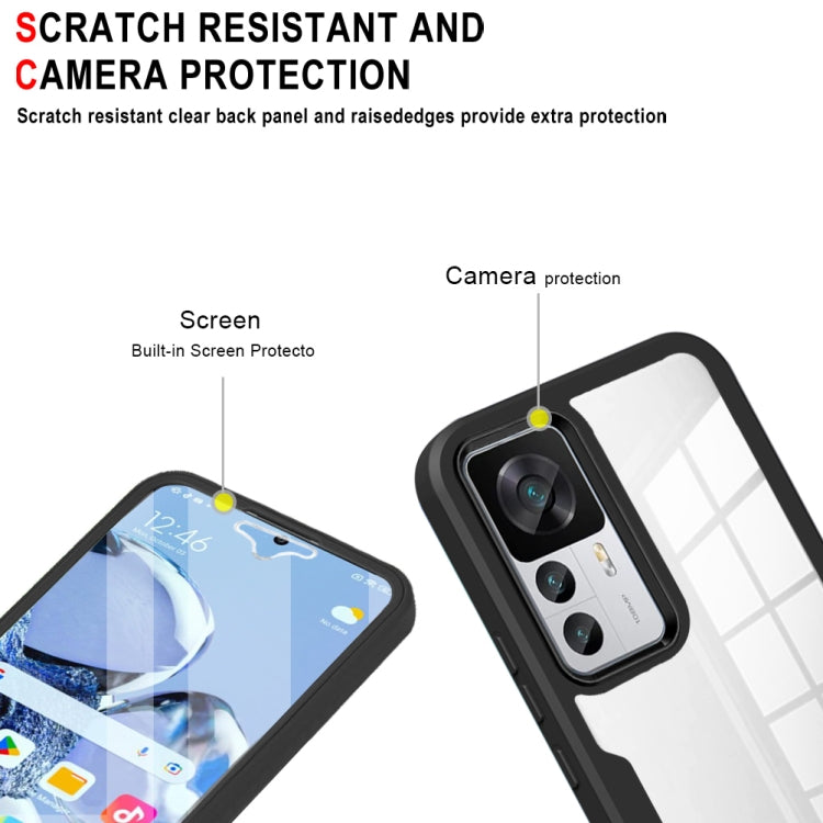 For Xiaomi 12T / 12T Pro 360 Degrees Full Coverage Phone Case(Black) - free shipping - PMC Jewellery - Order now!
