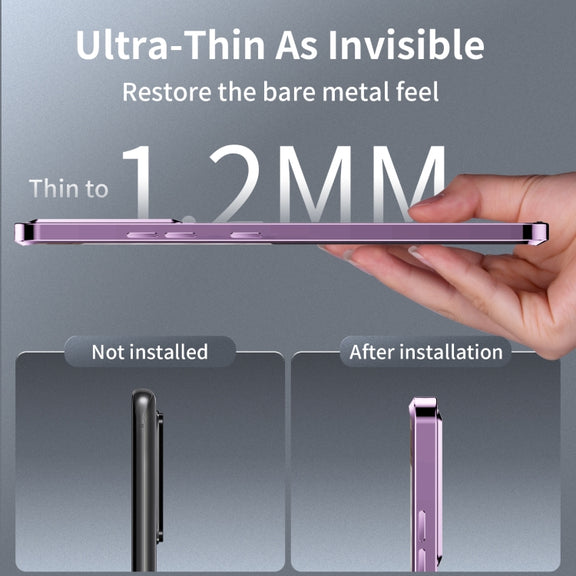 For Samsung Galaxy Note20 Ultra MagSafe Frosted Metal Phone Case(Purple)