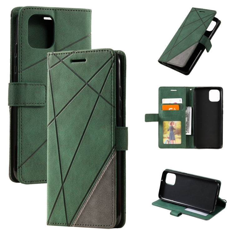 For Xiaomi Redmi A1 Skin Feel Splicing Leather Phone Case(Green) - free shipping - PMC TechLife - Order now!
