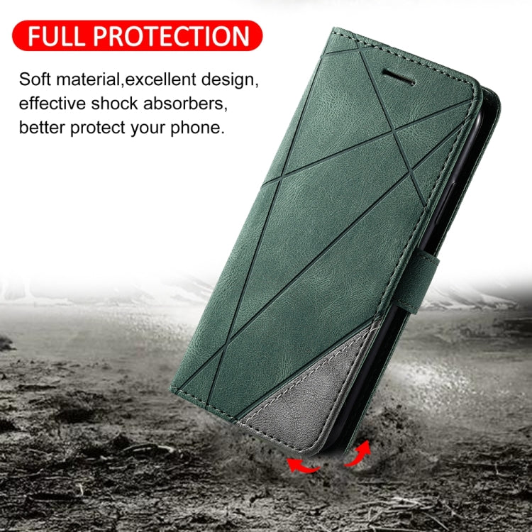 For Xiaomi Redmi A1 Skin Feel Splicing Leather Phone Case(Green) - free shipping - PMC TechLife - Order now!
