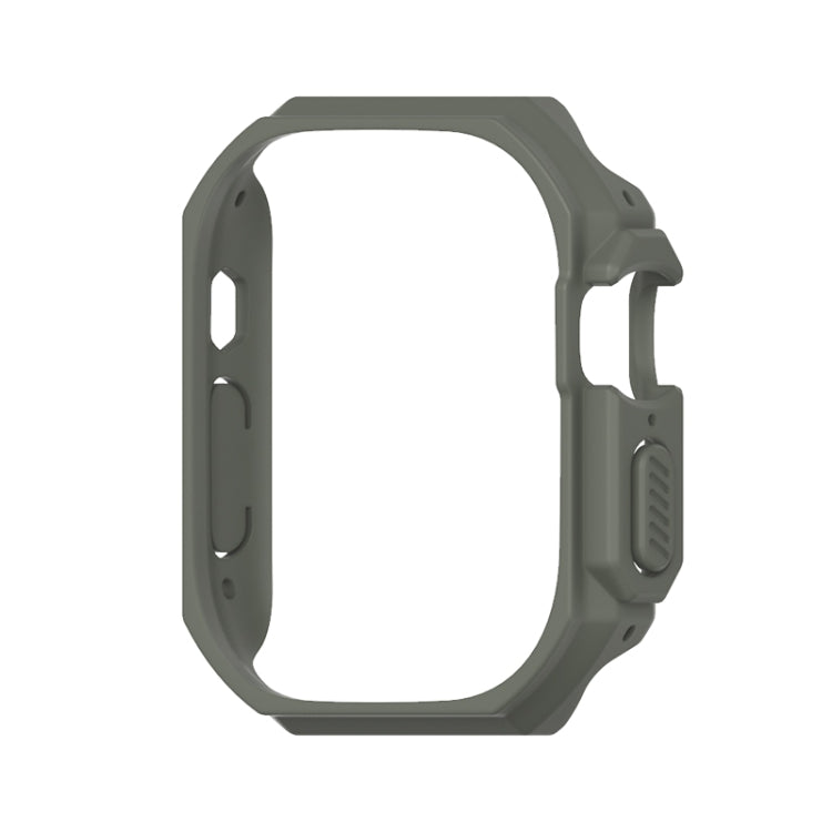For Apple Watch Ultra 49mm Mijobs Ultra-thin Bezel PC Watch Case(khaki Green) - Watch Cases by MIJOBS | Online Shopping South Africa | PMC TechLife | Buy Now Pay Later Mobicred