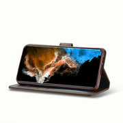 For Samsung Galaxy S23+ 5G LC.IMEEKE Calf Texture Horizontal Flip Leather Phone Case(Coffee)