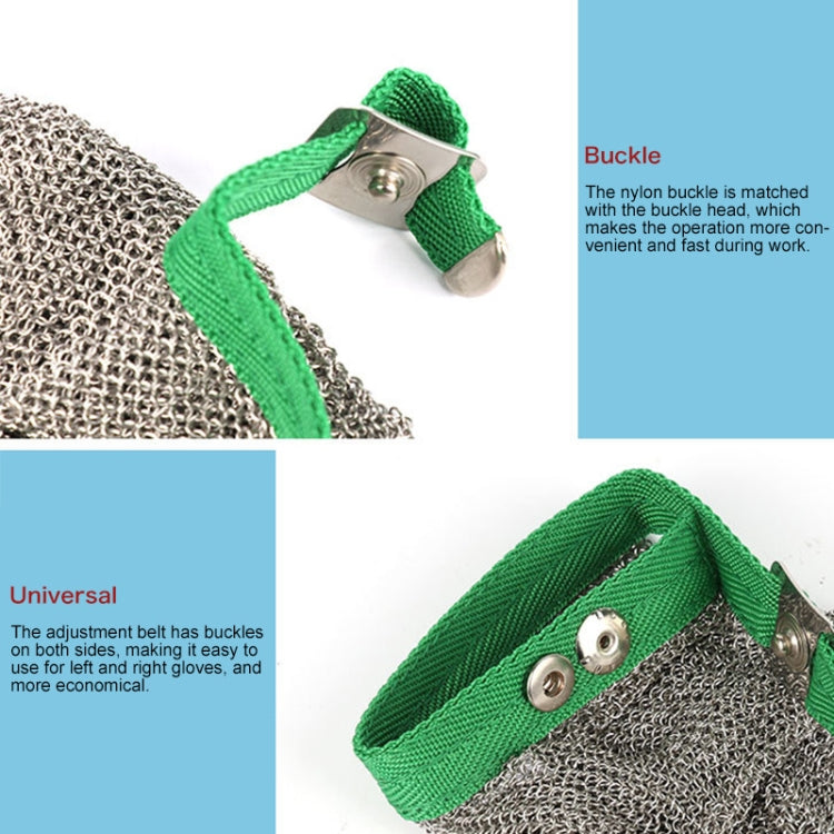 304 Stainless Steel 5 Fingers Steel Ring Anti-cutting Labor Protection Gloves, Size:M - Safety Gloves by PMC Jewellery | Online Shopping South Africa | PMC Jewellery | Buy Now Pay Later Mobicred