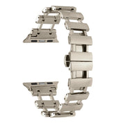 Hollow Stainless Steel Watch Band For Apple Watch Ultra 49mm / Series 8&7 45mm / SE 2&6&SE&5&4 44mm(Starlight)