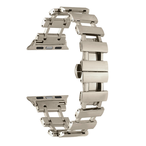 Hollow Stainless Steel Watch Band For Apple Watch Ultra 49mm / Series 8&7 45mm / SE 2&6&SE&5&4 44mm(Starlight)