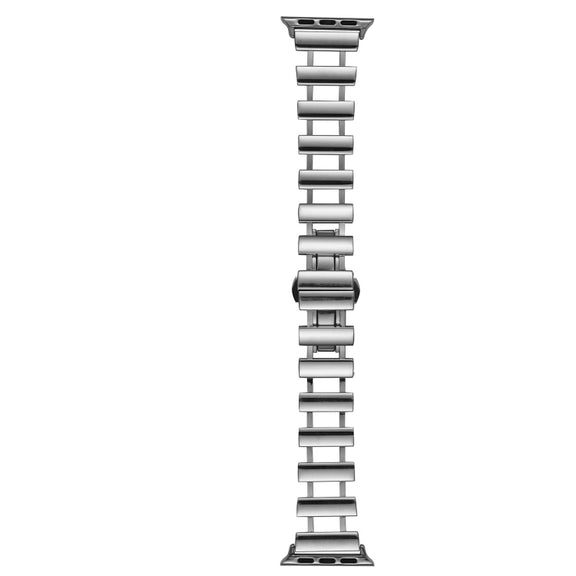 Hollow Stainless Steel Watch Band For Apple Watch Ultra 49mm / Series 8&7 45mm / SE 2&6&SE&5&4 44mm(Silver)