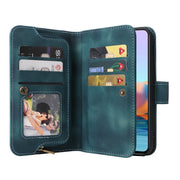 For Xiaomi Redmi Note 10 Pro 4G Multifunctional Card Slot Zipper Wallet Leather Phone Case(Blue)