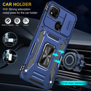 For Xiaomi Redmi 9C / 10A Armor PC + TPU Camera Shield Phone Case(Navy Blue)