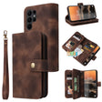 For Samsung Galaxy S23 Ultra 5G Multifunctional Card Slot Zipper Wallet Leather Phone Case(Brown) - free shipping - PMC TechLife - Order now!