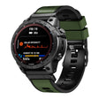 Compatible with Garmin Fenix 7 22mm Plain Weave Two-Color Quick Release Silicone Watch Band(Army Green) - free shipping - PMC TechLife - Order now!