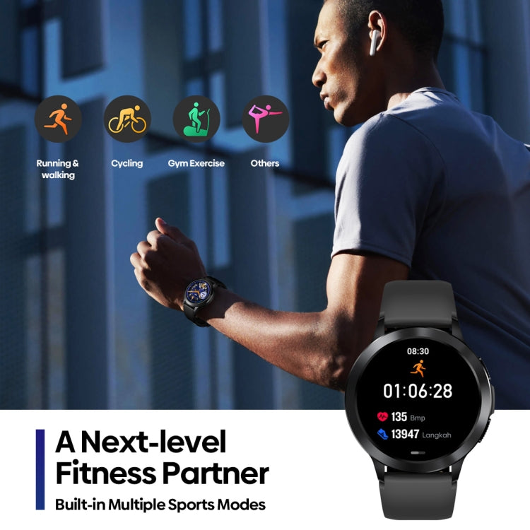 Zeblaze Btalk 2 1.3 inch Round Screen HD Smart Watch Supports Voice Calls/Health Monitoring(Black) - free shipping - PMC Jewellery - Order now!