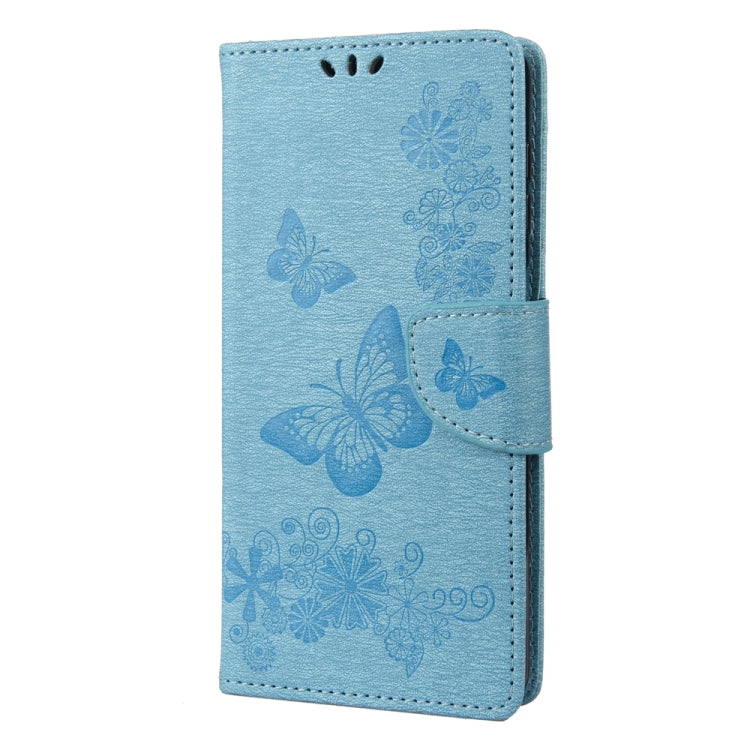 For Samsung Galaxy A54 5G Butterfly Embossed Horizontal Flip Leather Phone Case(Blue) - free shipping - PMC TechLife - Order now!