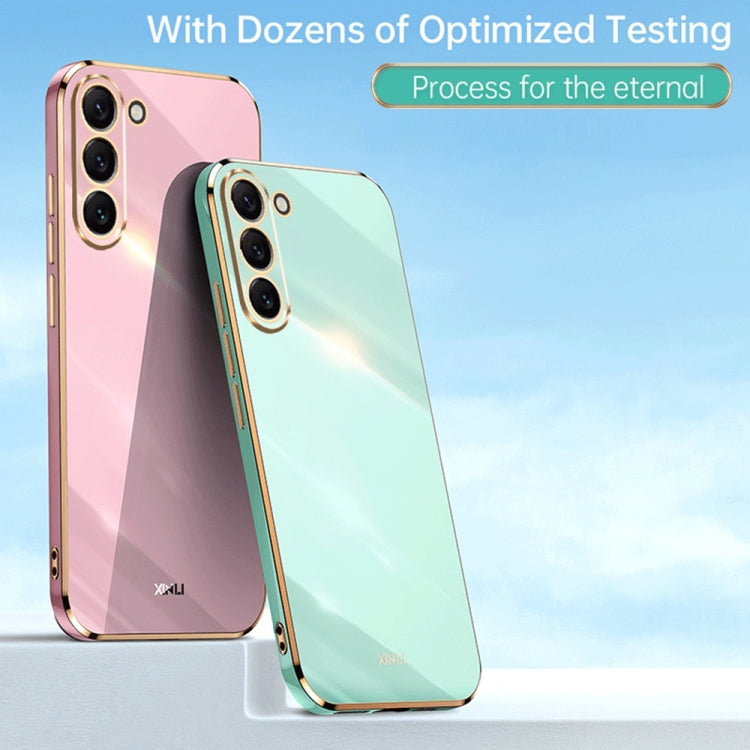 For Samsung Galaxy S23 5G XINLI Straight Edge 6D Electroplate TPU Phone Case(Pink) - free shipping - PMC TechLife - Order now!