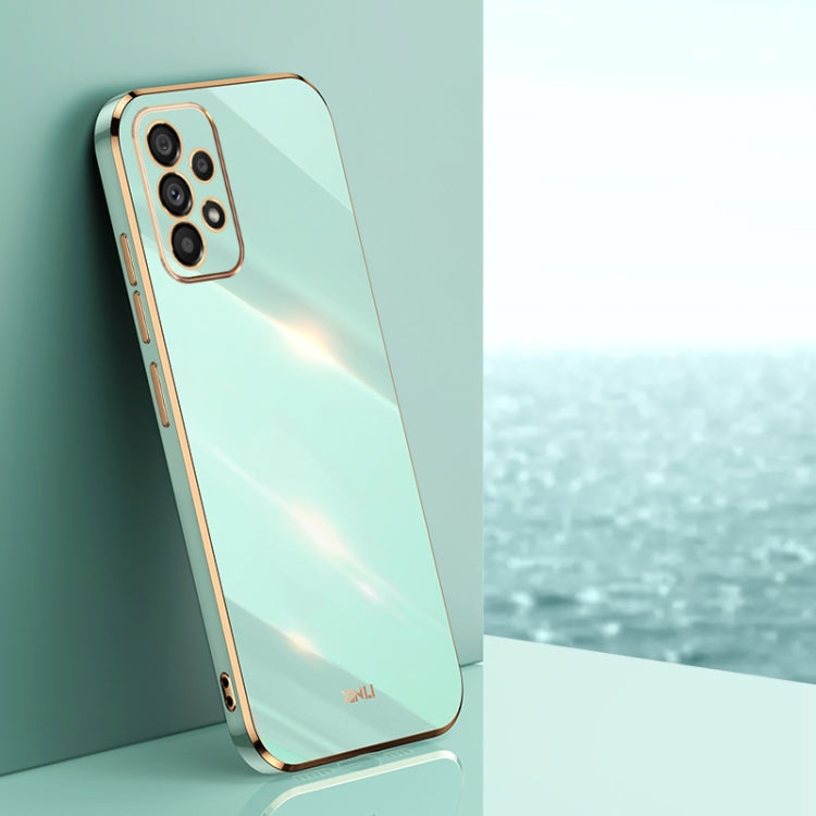 For Samsung Galaxy A53 5G XINLI Straight Edge 6D Electroplate TPU Phone Case(Mint Green) - free shipping - PMC TechLife - Order now!