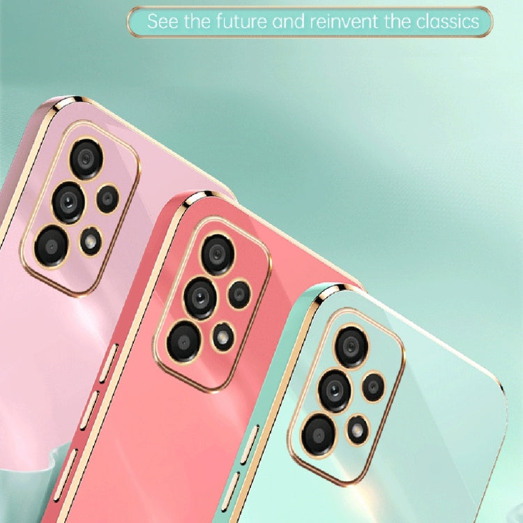 For Samsung Galaxy A53 5G XINLI Straight Edge 6D Electroplate TPU Phone Case(Mint Green) - free shipping - PMC TechLife - Order now!