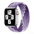 Nylon Single-turn Braided Watch Band For Apple Watch Ultra 49mm&Watch Ultra 2 49mm / Series 9&8&7 45mm / SE 3&SE 2&6&SE&5&4 44mm / 3&2&1 42mm, Length:155mm(Grape Purple) - Watch Bands by HAWEEL
