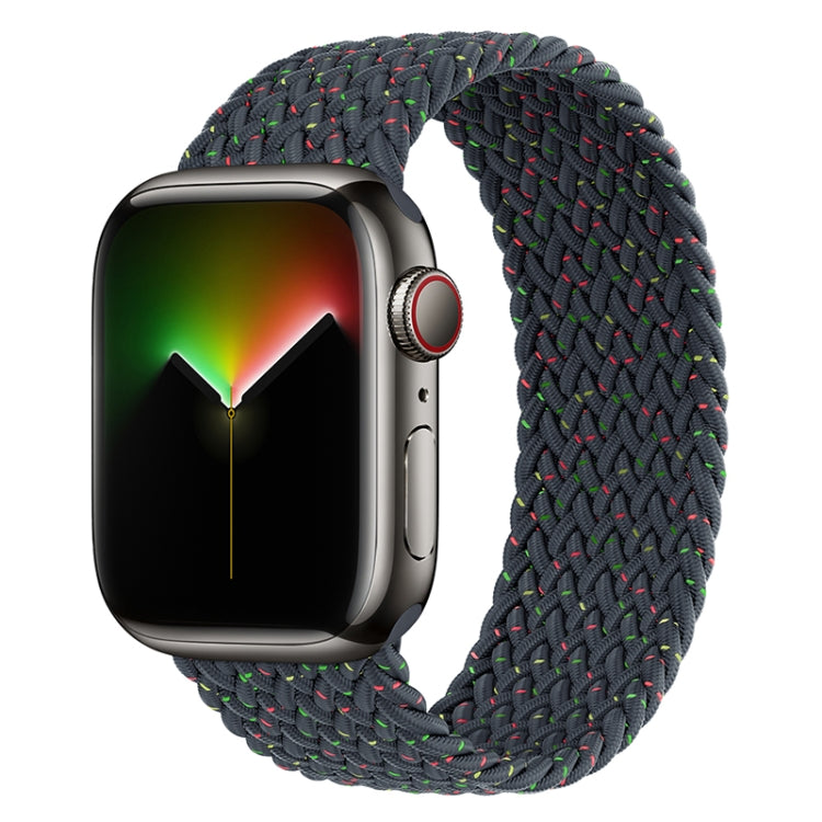 Nylon Single-turn Braided Watch Band For Apple Watch Ultra 49mm&Watch Ultra 2 49mm / Series 9&8&7 45mm / SE 3&SE 2&6&SE&5&4 44mm / 3&2&1 42mm, Length:155mm(Starlight Dark) - Watch Bands by HAWEEL | Online Shopping South Africa | PMC TechLife | Buy Now Pay Later Mobicred