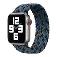 Nylon Single-turn Braided Watch Band For Apple Watch Ultra 49mm&Watch Ultra 2 49mm / Series 9&8&7 45mm / SE 3&SE 2&6&SE&5&4 44mm / 3&2&1 42mm, Length:155mm(Blue Camouflage) - Watch Bands by HAWEEL