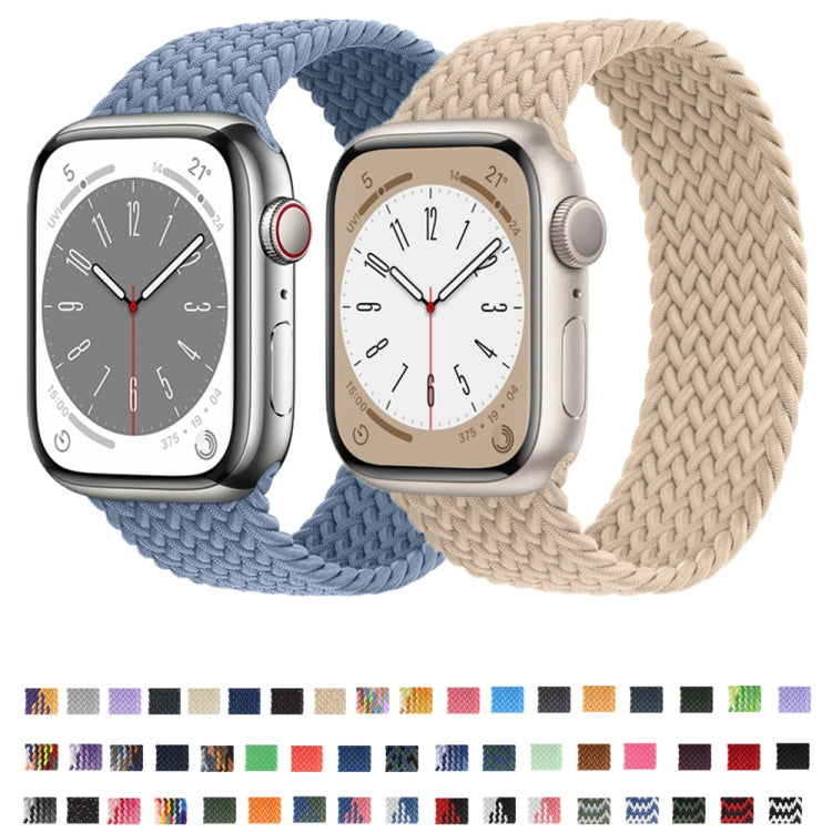 Nylon Single-turn Braided Watch Band For Apple Watch Ultra 49mm&Watch Ultra 2 49mm / Series 9&8&7 45mm / SE 3&SE 2&6&SE&5&4 44mm / 3&2&1 42mm, Length:155mm(Blue Camouflage) - Watch Bands by HAWEEL | Online Shopping South Africa | PMC TechLife | Buy Now Pay Later Mobicred