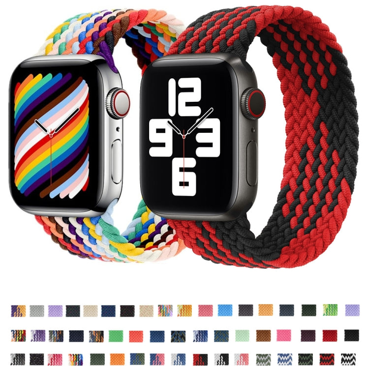 Nylon Single-turn Braided Watch Band For Apple Watch Series 9&8&7 41mm / SE 3&SE 2&6&SE&5&4 40mm / 3&2&1 38mm, Length:145mm (Lavender Purple) - Watch Bands by PMC TechLife | Online Shopping South Africa | PMC TechLife | Buy Now Pay Later Mobicred