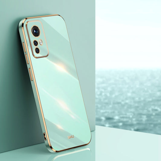 For Xiaomi 12 Lite XINLI Straight Edge 6D Electroplate TPU Phone Case(Mint Green) - free shipping - PMC Jewellery - Order now!