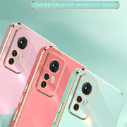 For Xiaomi 12 Lite XINLI Straight Edge 6D Electroplate TPU Phone Case(Celestial Blue)