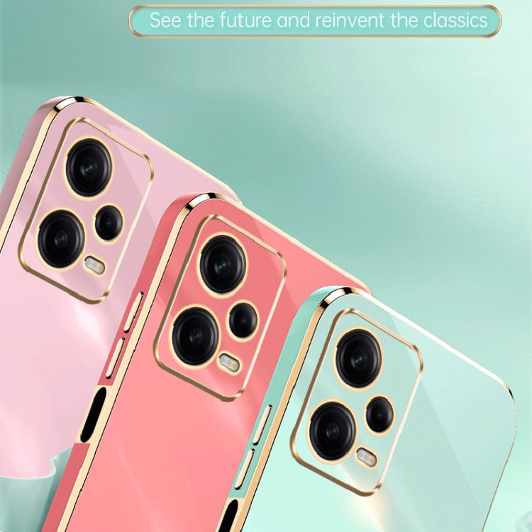 For Xiaomi Redmi Note 12 Pro 5G China XINLI Straight Edge 6D Electroplate TPU Phone Case(White)