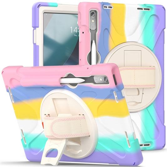 For Lenovo Tab P11 Pro Gen 2 Silicone + PC Protective Tablet Case(Colorful Pink) - free shipping - PMC Jewellery - Order now!