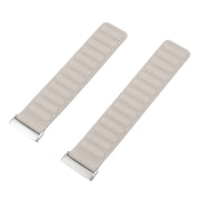 For Fitbit Versa 4 / 3 / Sense 2 20mm Silicone Magnetic Watch Band(Khaki)