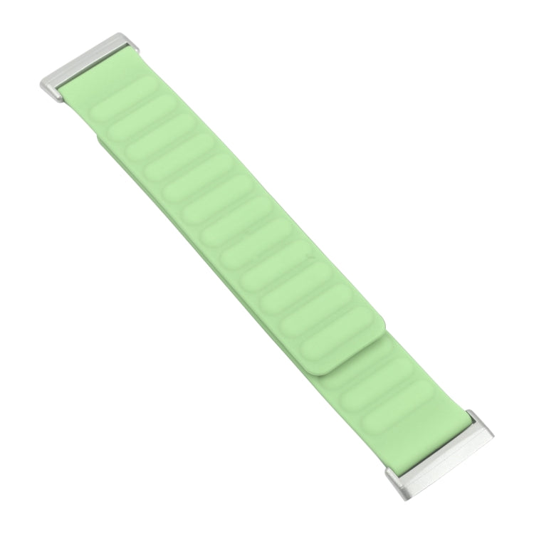 For Fitbit Versa 4 / 3 / Sense 2 20mm Silicone Magnetic Watch Band(Pine Flower Green) - free shipping - PMC TechLife - Order now!