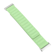 For Fitbit Versa 4 / 3 / Sense 2 20mm Silicone Magnetic Watch Band(Pine Flower Green)