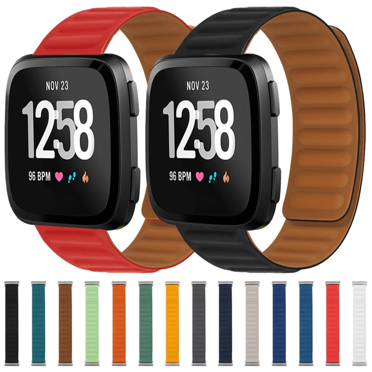 For Fitbit Versa 4 / 3 / Sense 2 20mm Silicone Magnetic Watch Band(Indigo)