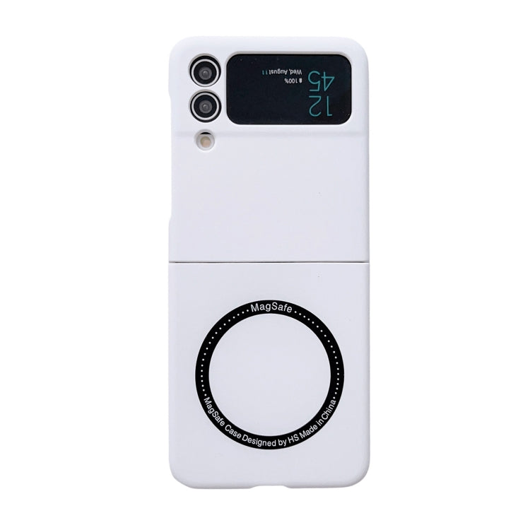 For Samsung Galaxy Z Flip4 Skin Feel MagSafe Magnetic Phone Case(White) - Galaxy Z Flip4 5G Cases by PMC TechLife | Online Shopping South Africa | PMC TechLife